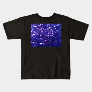 Purple Glitter Kids T-Shirt